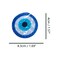 Circle Evil Eye Hair Clip,PVC Hair Claw,Small Hair Clips for Women,Pack of 2,Blue