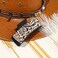DEEKA Western Hair Clip for Women, Large Genuine Leather Brown and Turquoise Embossed Tooled 4" Hair Claw Clips, Country Girls Cowgirl Stuff, Hair Accessories for Thick Hair - Black