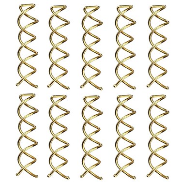 Spiral Bobby Pins 10 Pack Spin Pins, Spiral Hair Clip Spin Clip Bun Stick Pick for DIY Hair Style, Messy Bun Tool, Perfect Small Bun Bobbypins Bobbie Fashion (Blonde)