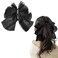 Versatile Hair Clips and Barrettes for Women and Girls: Bow Claws, Banana Clips, Black Bowknots for Ponytails - Birthday and Christmas Gift Set