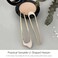 2PCS U-Shaped Hair Pins - Vintage Metal Hair Sticks with Natural Pearls for Elegant Hairstyles