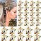 30 PCS Gold Star Hair Clips,20PCS 1.22"Star Hair Clip and 10 PCS 1.65"Star Hair Clips Snap Star Hair Accessories Non Slip Star Clips for Girls Women Gold Accessories Gold Metal Hair Clips