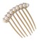 IPINK Wedding Bridal Rhinestone Pearl Crystal Hair Comb Claw Hairpin Hair Ornaments Accessory