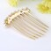 IPINK Wedding Bridal Rhinestone Pearl Crystal Hair Comb Claw Hairpin Hair Ornaments Accessory