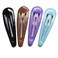 Black Snap Hair Clips for Girl Women ROCST Metal Blakck Styling Accessories Bobby Hairpins for Thick large Hair 20 pcs (5cm (2 inch), Black)