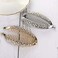 4Pcs Elegant Shining Rhinestone Crystal Banana Clip Hair Clincher Rounded Edges Hair Comb Fish Shape Grips Clamp Headwear for Women and Girls