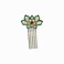 2Pcs Chinese Style Hairpin Traditional Cloisonne Hair Comb Elegant Hair Classical Blue Lotus Headwear Hanfu Hair Pins for Women Girls