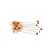 2 Pcs Classic Gold Alloy Hair Clip Set, Wedding &amp; Casual, Women's Traditional Style Hair Accessories