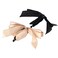 Leadigol Hair Clip Simple Retro Bow Headwear Bowknot High Ponytail Fixed Wome Hair Claw Cloth Ribbon Vertical Clip Banana Clip