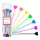 Hair Beading Tool - Quick Beader for Braids &amp; Ponytails, Kids Girls 7 Color Set of 15 Hair Beads Loading Maker