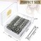 100PCS 2Inches Hair Pins Kit Hair Clips Secure Hold Bobby Pins Hair Clips for Women Girls and Hairdressing Salon With Clear Storage Box(Silver)