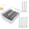 100PCS 2Inches Hair Pins Kit Hair Clips Secure Hold Bobby Pins Hair Clips for Women Girls and Hairdressing Salon With Clear Storage Box(Silver)