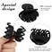 8PCS Hair Clips for Thin Hair, Matte 1.6'' Double Row Teeth Jaw Hair Claw Clips and 1.5'' Flower Hair Clips for Women with Neutral Color
