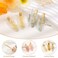 KesaPlan 10PCS No Bend Hair Clips, Jelly Glitter No Crease Hair Clips for Styling, Acrylic Resin Flat Duckbill Clips, Seamless Bang Hair Barrette for Women Girls Makeup Hairstyle Accessories