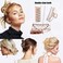 VinBee 3 PACK Large Metal Hair Claw Clips Hair Catch Barrette Jaw Clamp for Women Half Bun Hairpins for Thick Hair (4.13 inch)