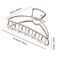 VinBee 3 PACK Large Metal Hair Claw Clips Hair Catch Barrette Jaw Clamp for Women Half Bun Hairpins for Thick Hair (4.13 inch)