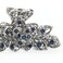kilofly 3pc Women's Rhinestone Crystal Large Clip Claw Thick Hair Metal Barrettes