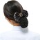kilofly 4pc Women's Two-Way Snood Net Bow Barrette Hair Clip Bun Cover Set
