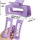 Lavender Large Hair Claw Clips for Thick/Fine/Thin Hair,Strong holding teeth interlocking Women Jaw Clips for Hair 3 Count In set light purple hair clips (Lavender)