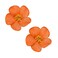 Women's Hawaiian Flower Hair Clips Plumeria Hibiscus Hair Clips 3.5 Inch Artificial Flower Hair Barrettes Hair Accessories for Vacation Beach Party (Orange)