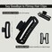 Hair Claw Clips 5 Inch Unbreakable Extra Large Square Rectangle Matte XL Claw Clip Clamp Neutral Colors for Thick Curly Long Hair Women - 2 Pack