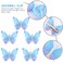 LALAFINA 10PCS Blue Butterfly Hair Clips Dangling Butterfly Hairpin Moving Butterfly Fairy Hair Clips Bowknot Hair Barrette Hair Accessories for Girls and Women