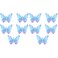 LALAFINA 10PCS Blue Butterfly Hair Clips Dangling Butterfly Hairpin Moving Butterfly Fairy Hair Clips Bowknot Hair Barrette Hair Accessories for Girls and Women