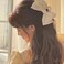 White Bowknot Hair Claw Clips with Bows - Large Hair Barrettes and Hair Clamps for Women and Girls
