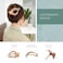 French Concord Hair Clips Claw - 6Pcs Side Slid Flat Hair Clips for Volume Strong Hold No Slip Grip Hair Claw Clips for Women Girls Thick Thin Hair (Matte Curved(Medium,4 inches))