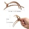 French Concord Hair Clips Claw - 6Pcs Side Slid Flat Hair Clips for Volume Strong Hold No Slip Grip Hair Claw Clips for Women Girls Thick Thin Hair (Matte Curved(Medium,4 inches))