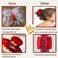 Large Hair Claw Clips For Women, Red Hair Clips Nonslip Retro Hair Clips for Thick &amp; Thin Hair &amp; Curly Hair Fashion Hair Accessories