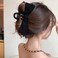 RFTWXHPN Black Velvet Hair Bow Claw Clip for Women Girls Bowknot Hair Claw Jaw Clips Barrettes for Thick Thin Hair Nonslip Bow Claw Clamps Hair Clips for Women Bowknot Bow Hair Claws