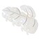 White Leaf Hair Claw Clip 3.5 Inch Strong Hold Hair Grip Clip French Design Women Girls Hair Accessories for Thick Thin Hair