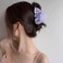 Purple Leaf Hair Claw Clip 3.6 Inch Srtong Hold Hair Grip Clip French Design Women Girls Spring Claw Clip for Thick Thin Hair