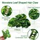 Beleki Hair Claw Clip, 3.54 inch Leaf Design for Thick or Thin Hair, Strong Hold Spring Jaw Clamp Accessory for Women, Green