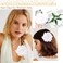 White Rose Hair Clip, Flower Rose Clips for Hair, Floral Hair Pins Rose Flower Brooch Mexican Decorative Headpieces for Women Girls Bridal Wedding Hair Accessories