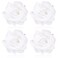 White Rose Hair Clip, Flower Rose Clips for Hair, Floral Hair Pins Rose Flower Brooch Mexican Decorative Headpieces for Women Girls Bridal Wedding Hair Accessories