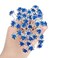 40 Pieces Rose Flower Rhinestone Hair Clips Crystal Hair Pins for Bridal Wedding Party Daily Life Women and Girls Hair Jewelry Acessories, with Storage Bag (Blue)