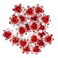 40 Pieces Rose Flower Rhinestone Hair Clips Crystal Hair Pins for Bridal Wedding Party Daily Life Women and Girls Hair Jewelry Acessories, with Storage Bag (Red)