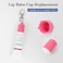 Keychain Cap Compatible with Aquaphor 0.35 oz Lip Balm, Portable Holder Keychain Cap Compatible with Aquaphor Lip Repair Tubes (Blue+Pink)