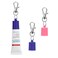 Keychain Cap Compatible with Aquaphor 0.35 oz Lip Balm, Portable Holder Keychain Cap Compatible with Aquaphor Lip Repair Tubes (Blue+Pink)