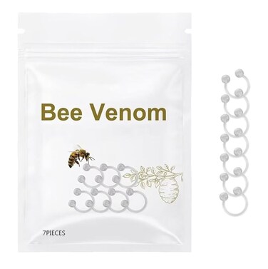 Bee Venom Lymphatic Drainage Nose Ring,Bee Venom Lymphatic Slimming Nose Ring 1 pack of 7 pcs