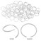 Nydotd Hair Rings Braid Rings, 180 Pieces Women Fashion Hip-Hop DIY Braid Rings Hair Clip Accessories for Dreadlocks (12mm, 14mm, Silver)