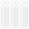 Nydotd Hair Rings Braid Rings, 180 Pieces Women Fashion Hip-Hop DIY Braid Rings Hair Clip Accessories for Dreadlocks (12mm, 14mm, Silver)