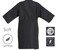 PERFEHAIR Salon Client Gown Robes Cape, Pack of 4, Hairdressing Gown Smock for Hair Stylist to Hair Cutting, Hair Coloring-Black