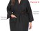 PERFEHAIR Salon Client Gown Robes Cape, Pack of 4, Hairdressing Gown Smock for Hair Stylist to Hair Cutting, Hair Coloring-Black