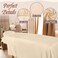 Oudain 6 Set Microfiber Massage Table Sheets Each Set Includes Massage Table Covers, Fitted Sheets, Face Cradle Covers(Natural)