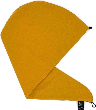Elizabeth Roberts Hair Towel Wrap Anti Frizz 100% Cotton Double Layered T-Shirt Material Honey
