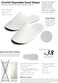 Chochili 5 Pairs Fabric Packed Disposable Hotel Slippers for Airbnb Spa Salon Party Wedding Guests - Fits up to Adult US Men Size 10 &amp; Women Size 11, White