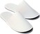 Chochili 5 Pairs Fabric Packed Disposable Hotel Slippers for Airbnb Spa Salon Party Wedding Guests - Fits up to Adult US Men Size 10 &amp; Women Size 11, White